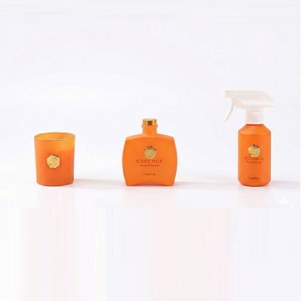 MBA Home Essence Wild Hisbiscus Duftpinde Sterinlys og Room Spray Set