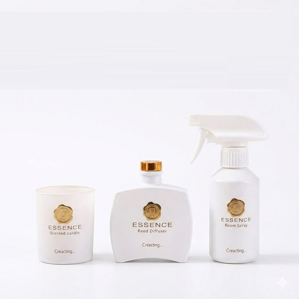 MBA Home Essence White Tea Duftpinde Sterinlys og Room Spray Set