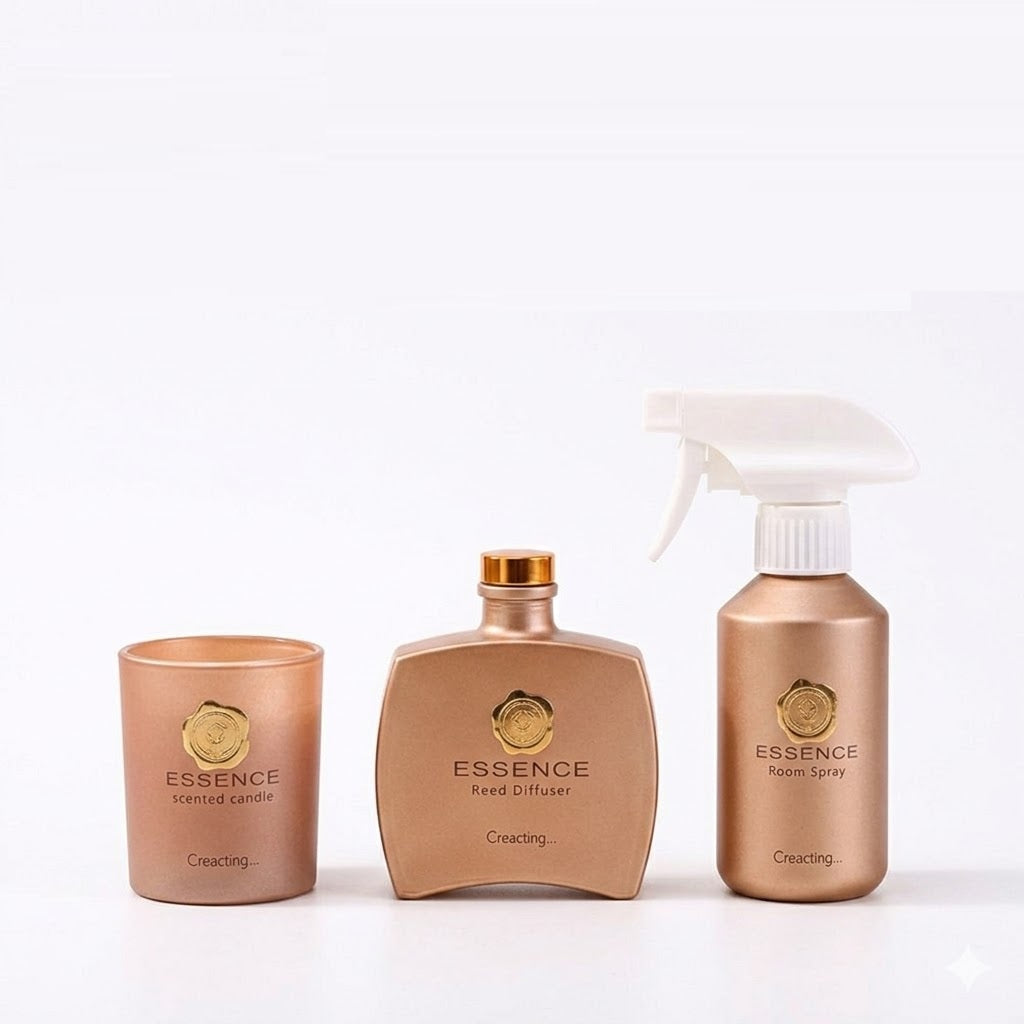 MBA Home Essence Vanilla Duftpinde Sterinlys og Room Spray Set